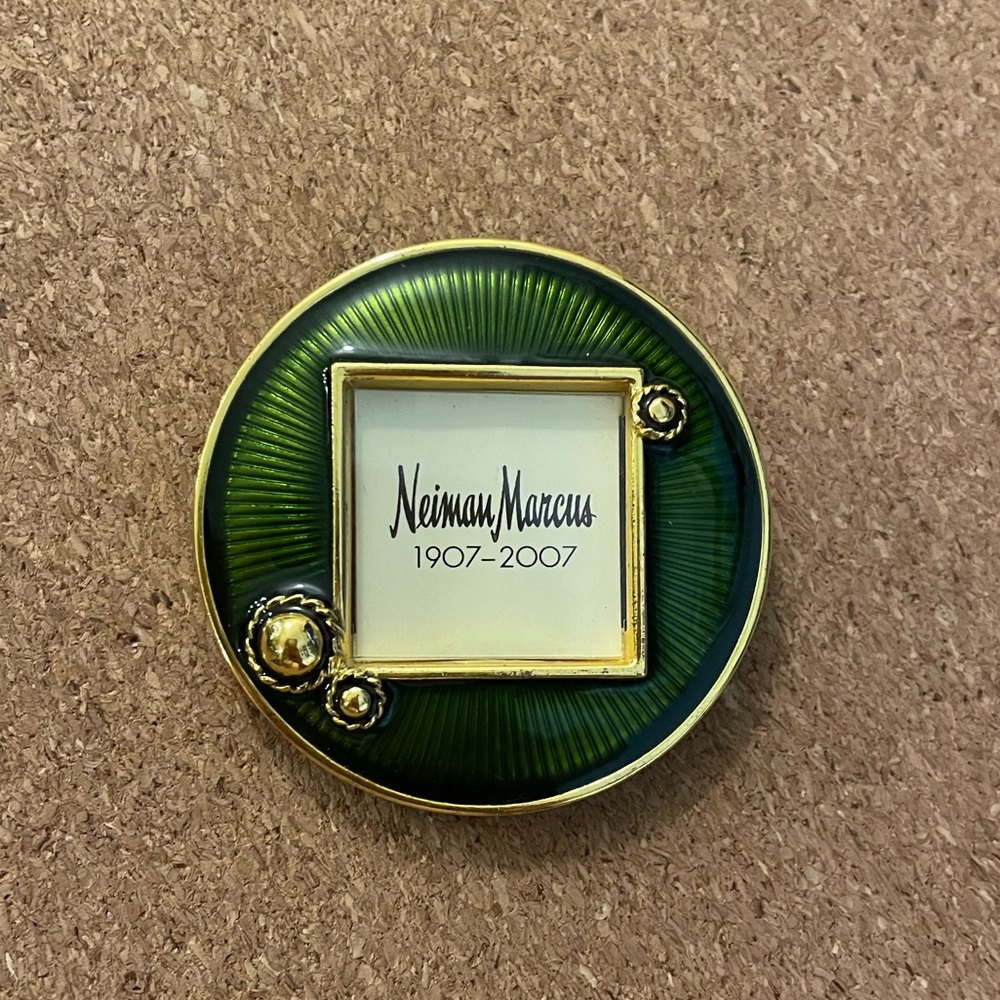 Jay Strongwater Green Enamel Mini Picture Frame